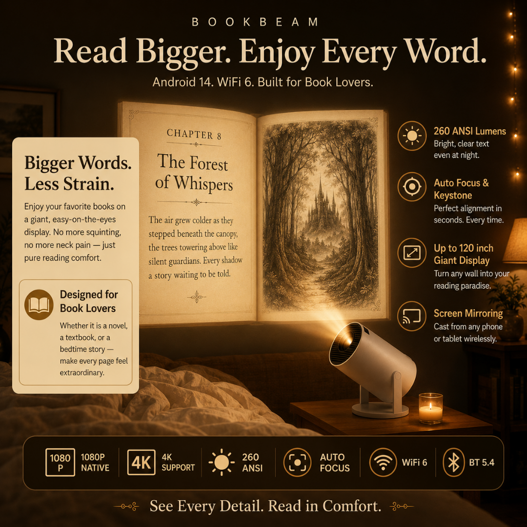 BookBeam™ - Portable Book Projector