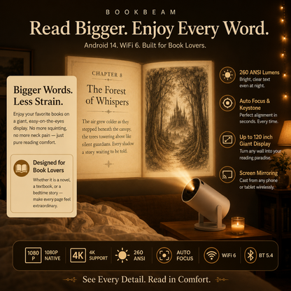 BookBeam™ - Portable Book Projector